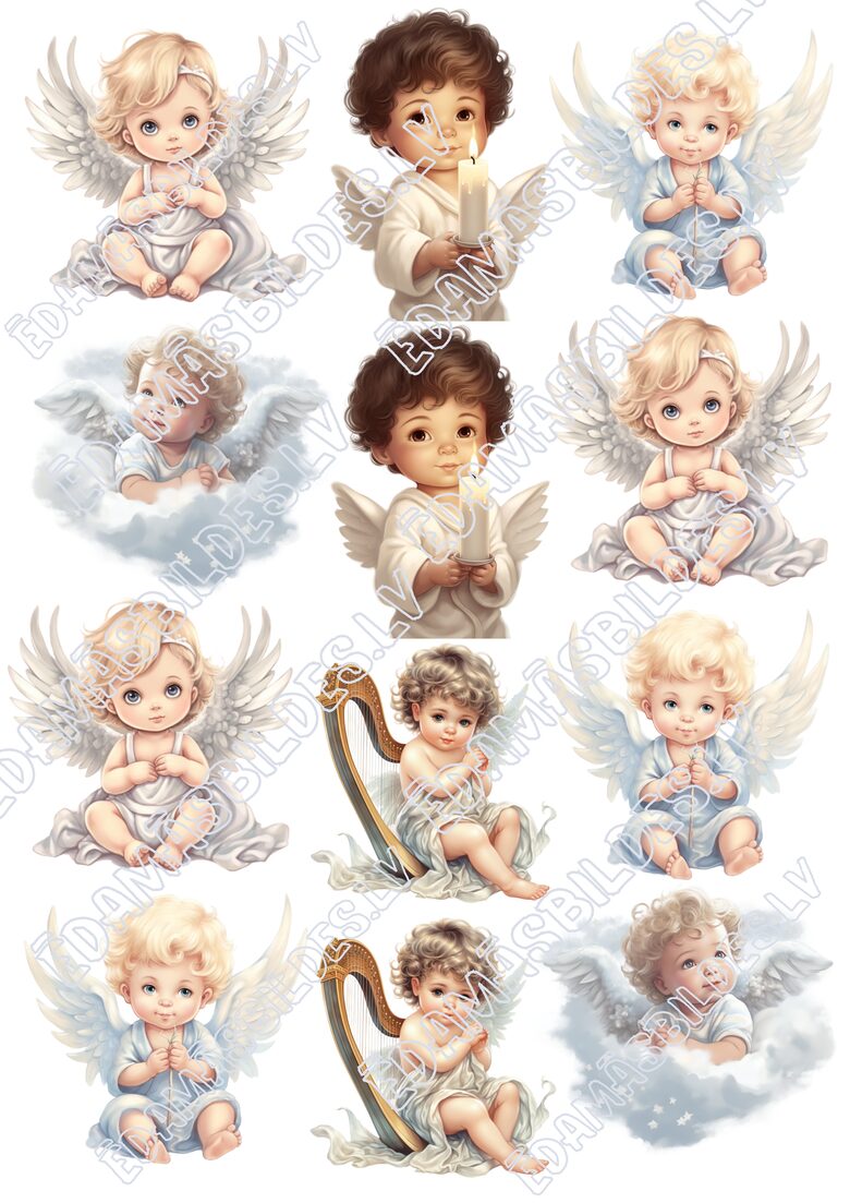 Cukura papīrs ar apdruku "Angel"